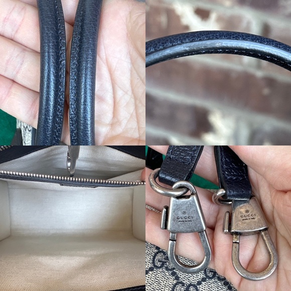 SOLD Gucci Structured Top Handle Open Tote GG Coated Canvas Small - Picture 6 of 8